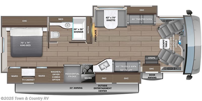 Floorplan of 2024 Jayco Precept 34G