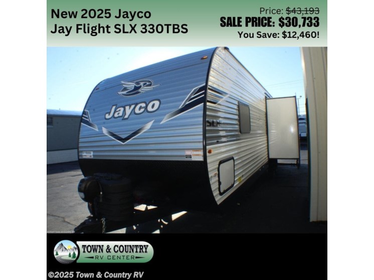 Email now about this 2025 Jayco Jay Flight SLX 330TBS! New 2025 Jayco Jay Flight SLX 330TBS available in Clyde, Ohio