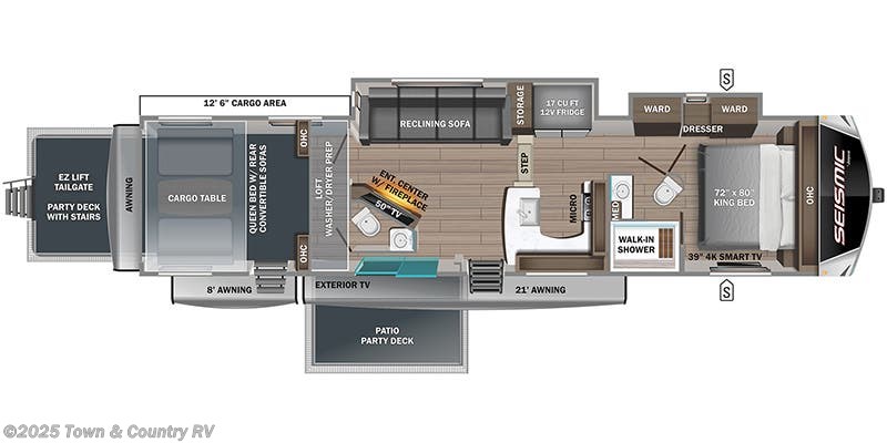 Floorplan of 2023 Jayco Seismic Luxury Series 4113