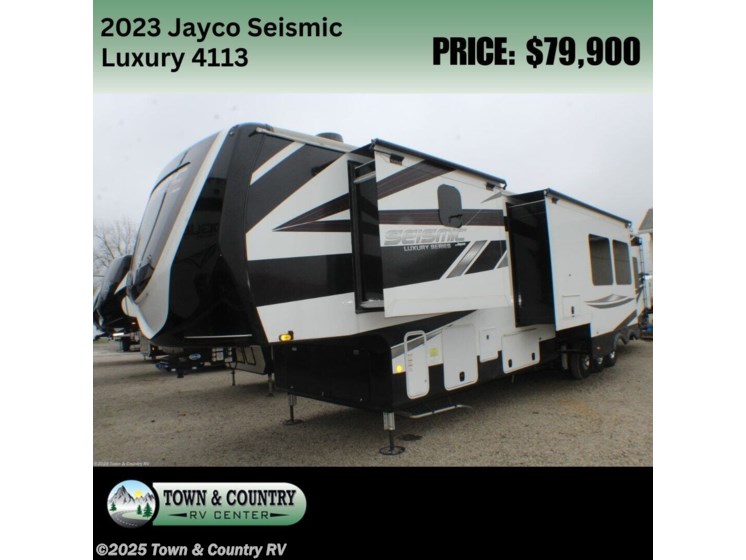 Email now about this 2023 Jayco Seismic Luxury Series 4113! Used 2023 Jayco Seismic Luxury Series 4113 available in Clyde, Ohio