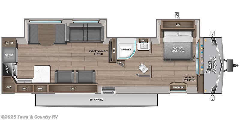 Floorplan of 2025 Jayco Jay Flight SLX 290RKS