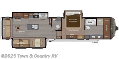Floorplan of 2016 Keystone Montana 3911FB
