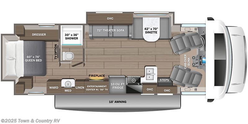 Floorplan of 2026 Jayco Greyhawk 30Z