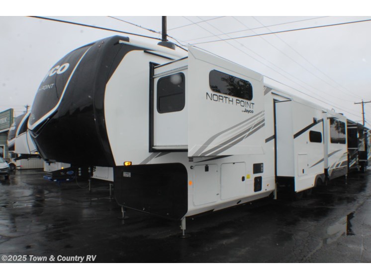 Email now about this 2026 Jayco North Point 381CKRE! New 2026 Jayco North Point 381CKRE available in Clyde, Ohio
