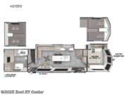 Call now about this 2025 Forest River Wildwood Grand Lodge 42VIEW! 2025 Forest River Wildwood Grand Lodge 42VIEW - New Destination Trailer For Sale by Best RV Center in Turlock, California features Slideout