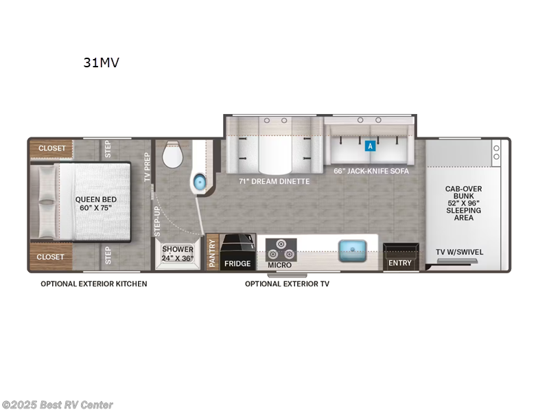 Call now about this 2025 Thor Motor Coach Four Winds 31MV! 2025 Thor Motor Coach Four Winds 31MV - New Class C For Sale by Best RV Center in Turlock, California features Slideout