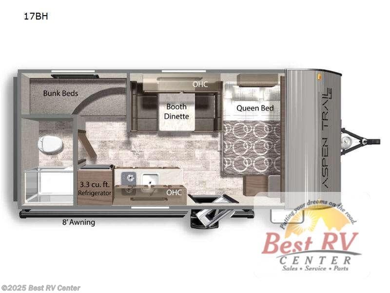 Contact us now about this 2025 Dutchmen Aspen Trail Mini 17BH! 2025 Aspen Trail Mini 17BH by Dutchmen from Best RV Center in Turlock, California