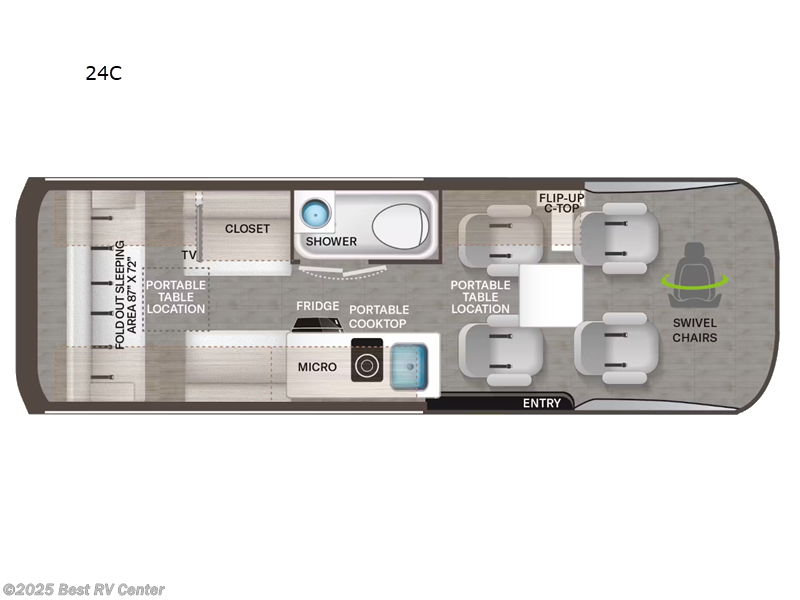 Call now about this 2025 Thor Motor Coach Tranquility 24C! 2025 Thor Motor Coach Tranquility 24C - New Class B For Sale by Best RV Center in Turlock, California