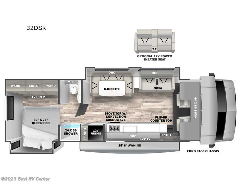 Call now about this 2025 Forest River Solera 32DSK! 2025 Forest River Solera 32DSK - New Class C For Sale by Best RV Center in Turlock, California features Slideout