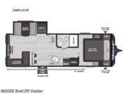 Call now about this 2025 Keystone Bullet Crossfire 266RLSWE! 2025 Keystone Bullet Crossfire 266RLSWE - New Travel Trailer For Sale by Best RV Center in Turlock, California features Slideout