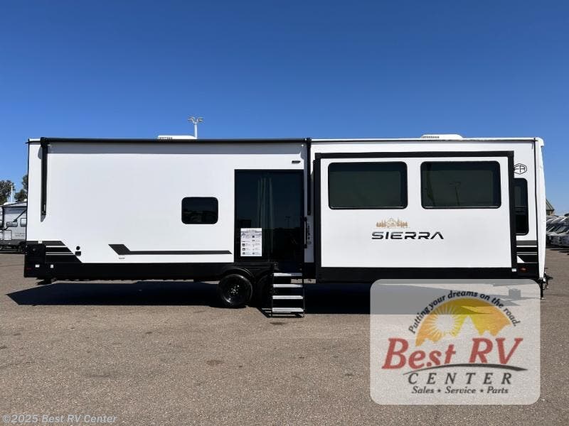 Contact us now about this 2026 Forest River Sierra Destination Trailers 389HBFL! 2026 Sierra Destination Trailers 389HBFL by Forest River from Best RV Center in Turlock, California