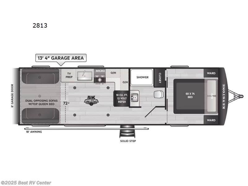 Call now about this 2026 Keystone Fuzion Impact Edition 2813! 2026 Keystone Fuzion Impact Edition 2813 - New Toy Hauler For Sale by Best RV Center in Turlock, California