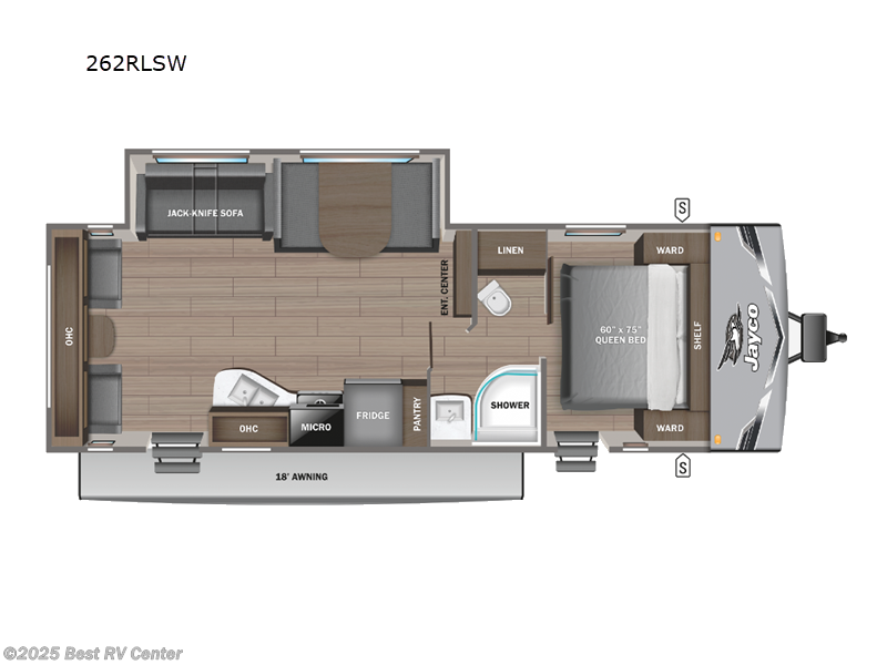 Call now about this 2025 Jayco Jay Flight SLX 262RLSW! 2025 Jayco Jay Flight SLX 262RLSW - Used Travel Trailer For Sale by Best RV Center in Turlock, California features Slideout