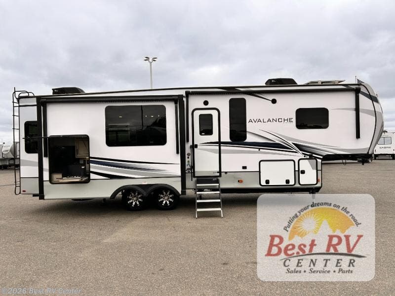 Contact us now about this 2023 Keystone Avalanche 302RS! 2023 Avalanche 302RS by Keystone from Best RV Center in Turlock, California
