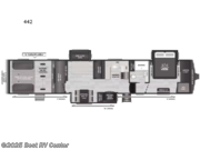 Call now about this 2026 Keystone Fuzion 442! 2026 Keystone Fuzion 442 - New Toy Hauler For Sale by Best RV Center in Turlock, California features Slideout