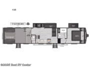 Call now about this 2026 Keystone Fuzion Impact Edition 416! 2026 Keystone Fuzion Impact Edition 416 - New Toy Hauler For Sale by Best RV Center in Turlock, California features Slideout