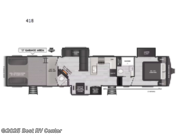 Call now about this 2026 Keystone Fuzion Impact Edition 418! 2026 Keystone Fuzion Impact Edition 418 - New Toy Hauler For Sale by Best RV Center in Turlock, California features Slideout