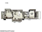 Call now about this 2026 Forest River RiverStone 44DBL! 2026 Forest River RiverStone 44DBL - New Fifth Wheel For Sale by Best RV Center in Turlock, California features Slideout