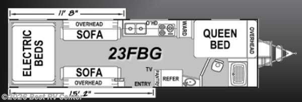 Call now about this 2014 Eclipse Attitude Pro-Lite Toy Haulers 23FBG! 2014 Eclipse Attitude Pro-Lite Toy Haulers 23FBG - Used Toy Hauler For Sale by Best RV Center in Turlock, California
