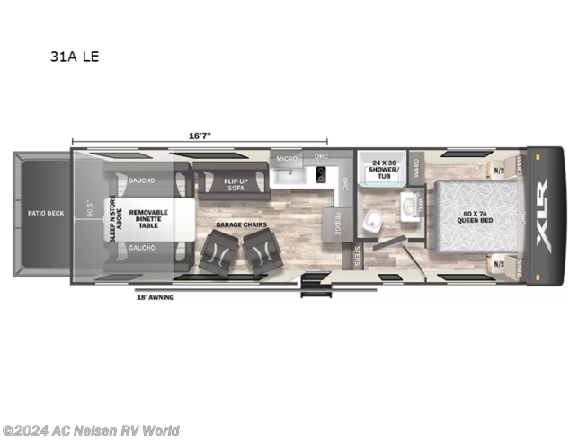 2024 Forest River XLR Nitro 31A LE - New Toy Hauler For Sale by AC Nelsen RV World in Shakopee, Minnesota