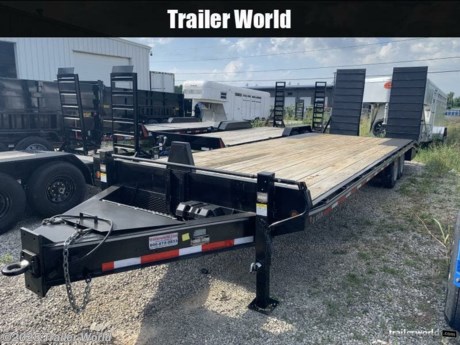 22&#39;+5&#39; Equipment

Bumper Pull Pintle Hitch

Tool Box

Dual Hydraulic Jacks

Hydraulic Steel Ramps

82&quot; x 40&quot; Ramps

5&#39; Dovetail w/Bar Cleats

Stake Pockets

While we strive to represent our trailers with 100% accuracy - please call to confirm details of trailer.