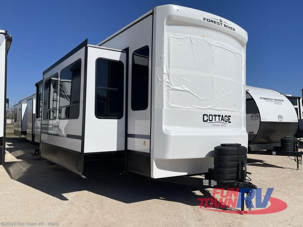 Email now about this 2025 Forest River Cedar Creek Cottage 40CCK! New 2025 Forest River Cedar Creek Cottage 40CCK available in Hewitt, Texas