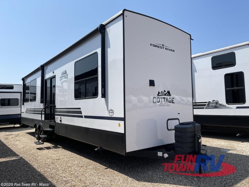 Email now about this 2025 Forest River Cedar Creek Cottage 40RDE! New 2025 Forest River Cedar Creek Cottage 40RDE available in Hewitt, Texas