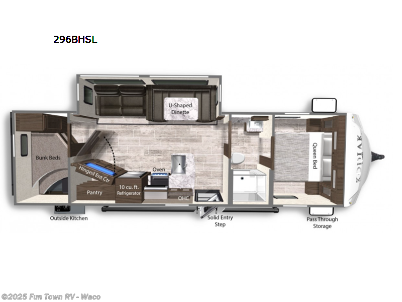 Call now about this 2022 Dutchmen Kodiak Ultra-Lite 296BHSL! 2022 Dutchmen Kodiak Ultra-Lite 296BHSL - Used Travel Trailer For Sale by Fun Town RV - Waco in Hewitt, Texas features Slideout