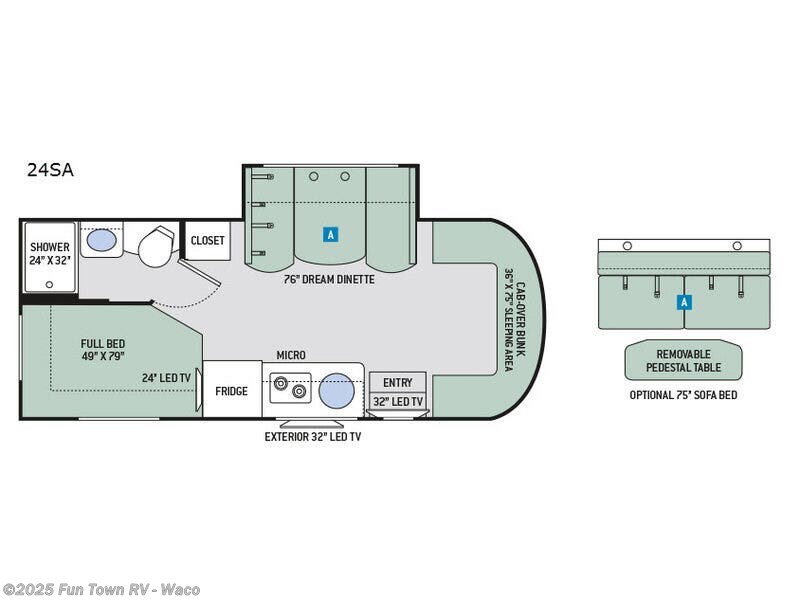 Call now about this 2017 Thor Motor Coach Siesta Sprinter 24SA! 2017 Thor Motor Coach Siesta Sprinter 24SA - Used Class C For Sale by Fun Town RV - Waco in Hewitt, Texas features Slideout