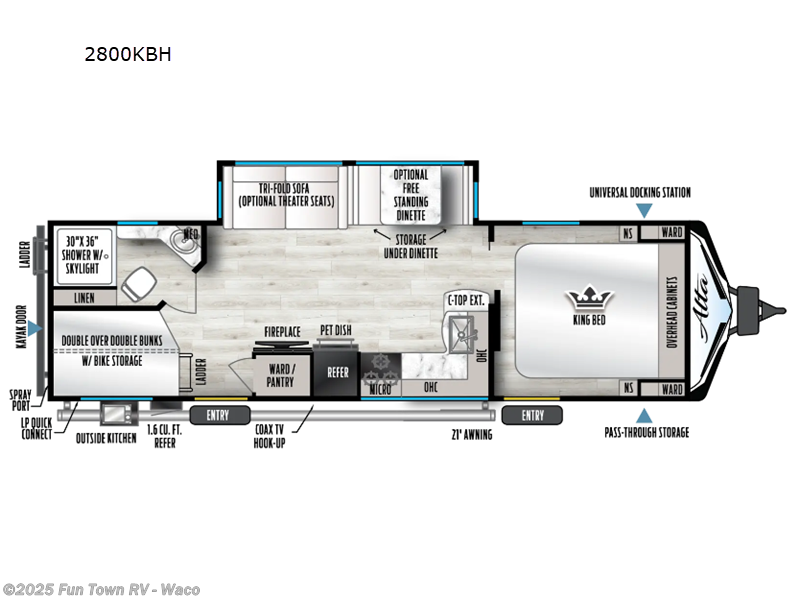 Call now about this 2025 East to West Alta 2800KBH! 2025 East to West Alta 2800KBH - New Travel Trailer For Sale by Fun Town RV - Waco in Hewitt, Texas features Slideout