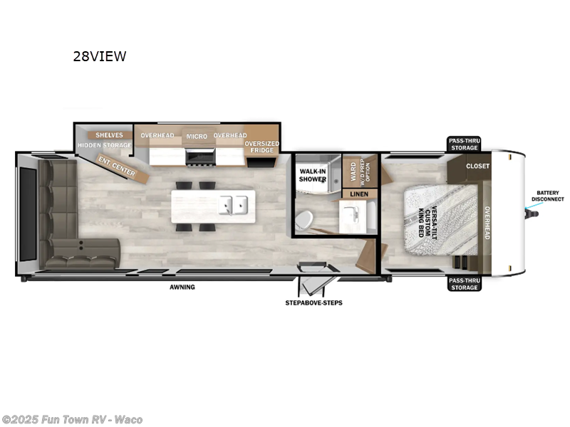 Call now about this 2025 Forest River Salem 28VIEWX! 2025 Forest River Salem 28VIEWX - New Travel Trailer For Sale by Fun Town RV - Waco in Hewitt, Texas features Slideout