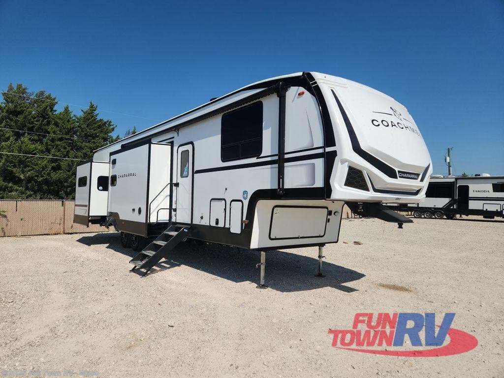 Email now about this 2026 Coachmen Chaparral 375BAF! New 2026 Coachmen Chaparral 375BAF available in Hewitt, Texas