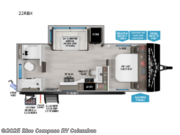 Call now about this 2025 Grand Design Transcend Xplor 22RBX! 2025 Grand Design Transcend Xplor 22RBX - New Travel Trailer For Sale by Blue Compass RV Columbus in Delaware, Ohio features Slideout