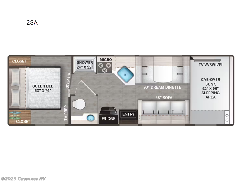 Call now about this 2020 Thor Motor Coach Chateau 28A! 2020 Thor Motor Coach Chateau 28A - Used Class C For Sale by Cassones RV in Mesa, Arizona features Auxiliary Battery, Toilet, Shower, Air Conditioning, Exterior Speakers