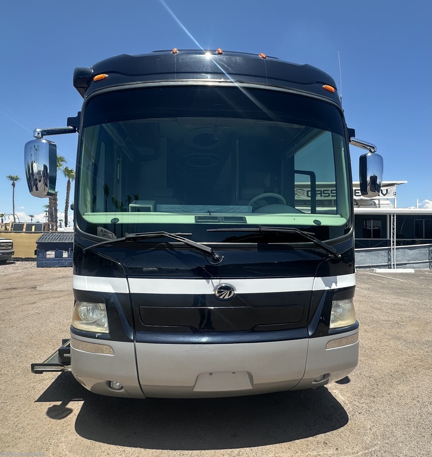 Call now about this 2009 Monaco RV Signature Fortress IV! 2009 Monaco RV Signature Fortress IV - Used Diesel Pusher For Sale by Cassones RV in Mesa, Arizona features Shower, Leveling Jacks, Solar Panels, Oven, Smoke Detector
