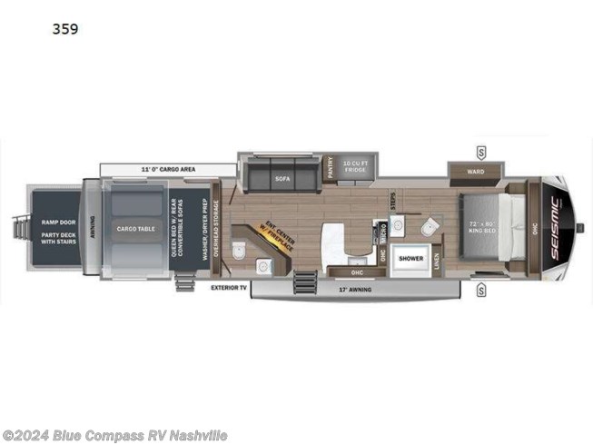 2024 Jayco Seismic 359 - New Toy Hauler For Sale by Blue Compass RV Nashville in Lebanon, Tennessee