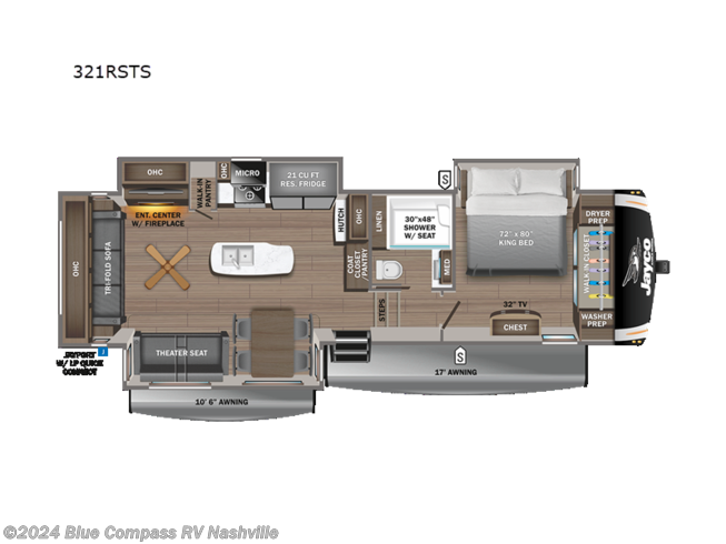 2024 Jayco Eagle 321RSTS - New Fifth Wheel For Sale by Blue Compass RV Nashville in Lebanon, Tennessee