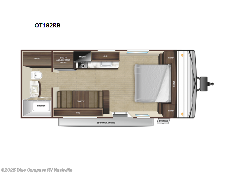Call now about this 2022 Highland Ridge Open Range Olympia Conventional OT182RB! 2022 Highland Ridge Open Range Olympia Conventional OT182RB - Used Travel Trailer For Sale by Blue Compass RV Nashville in Lebanon, Tennessee