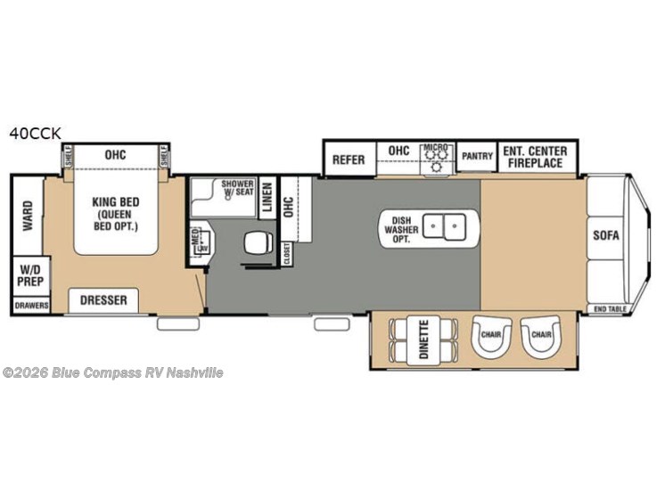 Email now about this 2018 Forest River Cedar Creek Cottage 40CCK! Used 2018 Forest River Cedar Creek Cottage 40CCK available in Lebanon, Tennessee