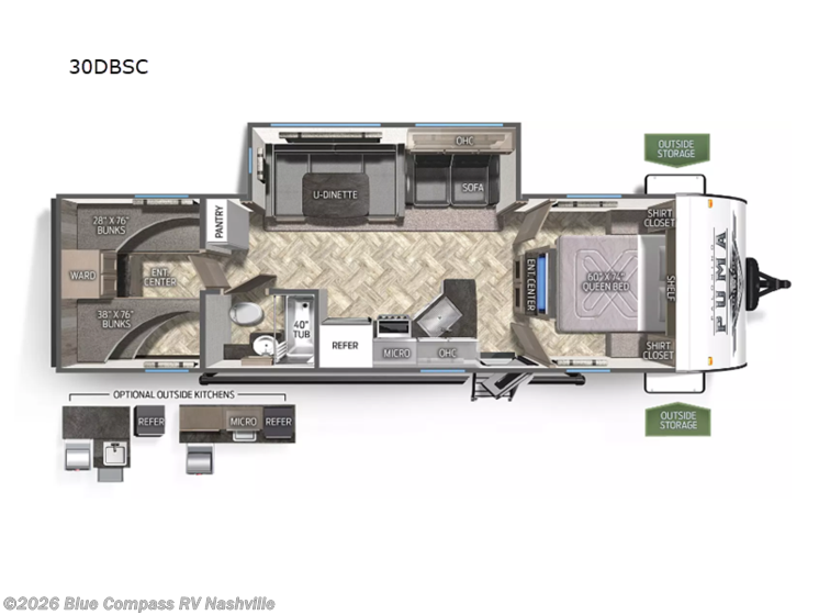 Email now about this 2023 Palomino Puma XLE Lite 30DBSC! Used 2023 Palomino Puma XLE Lite 30DBSC available in Lebanon, Tennessee