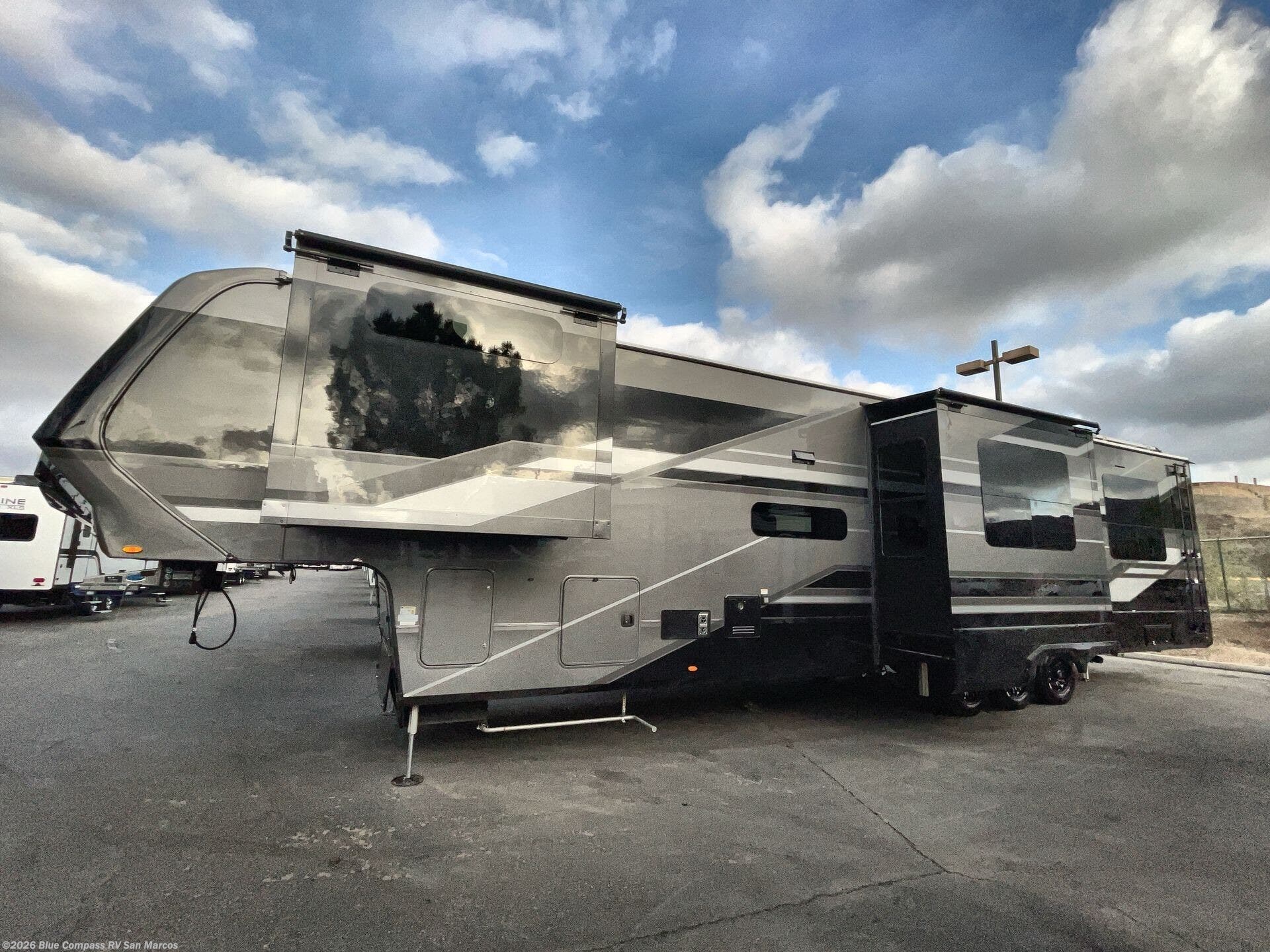 Contact us now about this 2025 Grand Design Momentum M-Class 414M! 2025 Momentum M-Class 414M by Grand Design from Blue Compass RV San Marcos in San Marcos, California