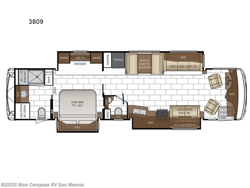 Call now about this 2025 Newmar Ventana 3809! 2025 Newmar Ventana 3809 - New Class A For Sale by Blue Compass RV San Marcos in San Marcos, California features Slideout