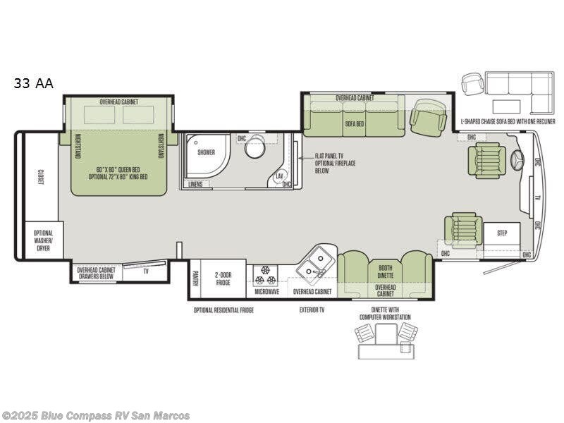 Call now about this 2018 Tiffin Allegro Red 33 AA! 2018 Tiffin Allegro Red 33 AA - Used Class A For Sale by Blue Compass RV San Marcos in San Marcos, California features Slideout