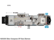 Call now about this 2026 Grand Design Momentum G-Class 325G! 2026 Grand Design Momentum G-Class 325G - New Toy Hauler For Sale by Blue Compass RV San Marcos in San Marcos, California features Slideout