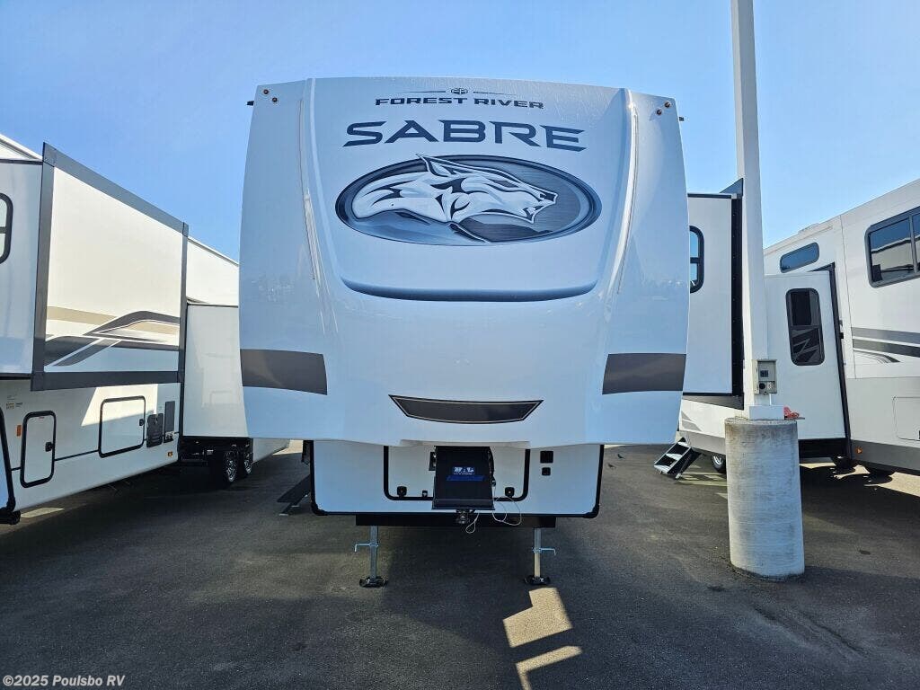 Call now about this 2026 Forest River Sabre 37RVMILES! 2026 Forest River Sabre 37RVMILES - New Fifth Wheel For Sale by Poulsbo RV in Mount Vernon, Washington features Awning