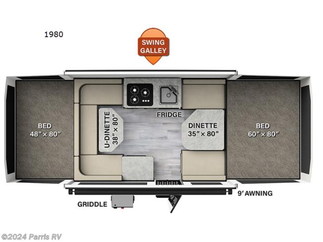 2023 Forest River Rockwood Freedom Series 1980 - New Popup For Sale by Parris RV in Murray, Utah