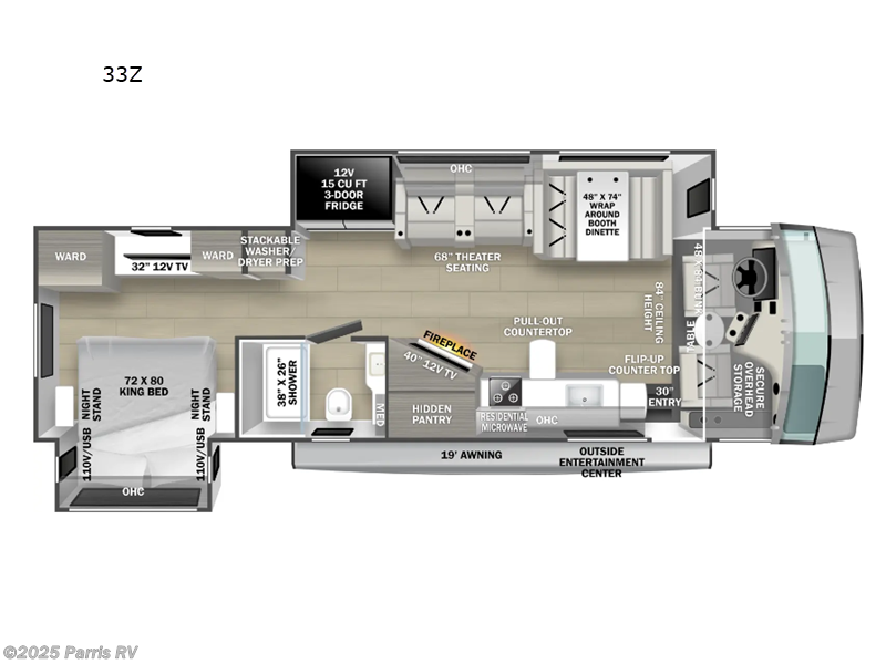 Call now about this 2025 Forest River FR3 Plus 33Z! 2025 Forest River FR3 Plus 33Z - New Class A For Sale by Parris RV in Murray, Utah features Slideout