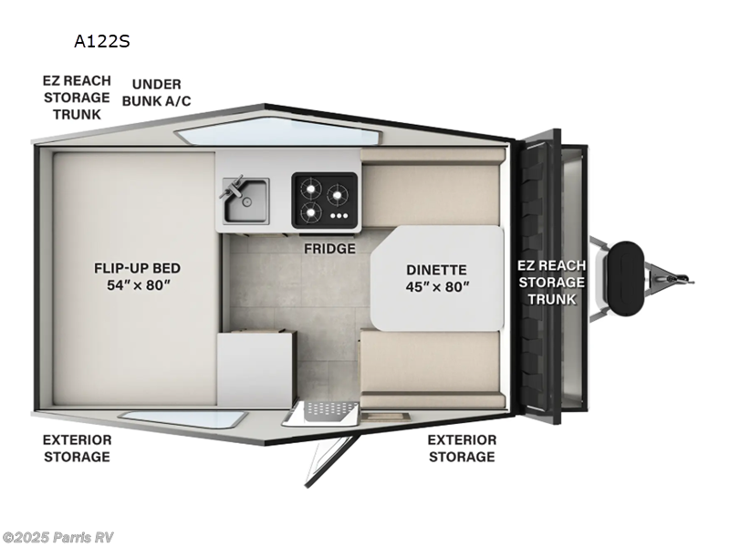 Call now about this 2025 Forest River Rockwood Hard Side Series A122S! 2025 Forest River Rockwood Hard Side Series A122S - New Popup For Sale by Parris RV in Murray, Utah