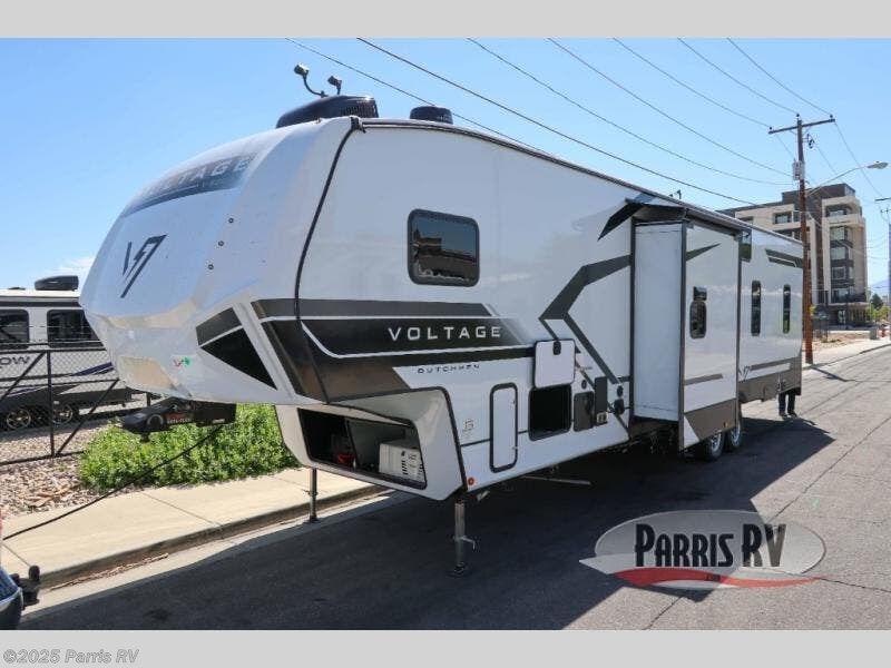 Contact us now about this 2025 Dutchmen Voltage V-Series 3600! 2025 Voltage V-Series 3600 by Dutchmen from Parris RV in Murray, Utah