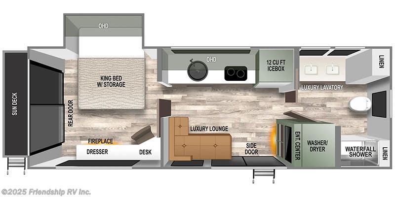 Call now about this 2024 Forest River IBEX RV Suite RVS2! Floorplan of 2024 Forest River IBEX RV Suite RVS2